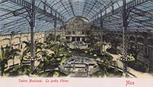 <b class=qtipBold><figcaption>Casino Municipal, Nice, France</figcaption></b><br>The Interior of the Casino Municipal, Nice, France showing the Winter Garden Date: 1920s<br><em>© Mary Evans / Jazz Age Club Collection</em> Casino Municipal, Nice, France