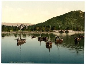 The castle and bridge, Inveraray, Scotland The castle and bridge, Inveraray, Scotland