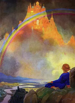 Rainbows Gallery: Castles in the Air by Chesley Bonestell
