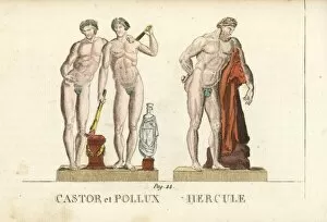 Castor and Pollux, and Hercules, Greek and Roman gods