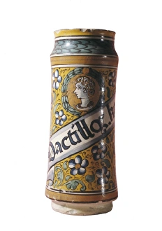 Catalan pharmacy pot (17th-18th c.). Ceramics Catalan pharmacy pot (17th-18th c.). Ceramics