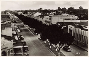 Avenue Gallery: Cecil Avenue, Ndola, Northern Rhodesia, South Central Africa