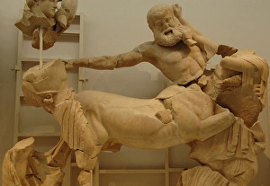 Centaur kidnapping a young woman. Battle of the Lapiths Centaur kidnapping a young woman. Battle of the Lapiths
