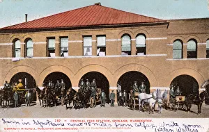Central Fire Station, Spokane, Washington State, USA Central Fire Station, Spokane, Washington State, USA