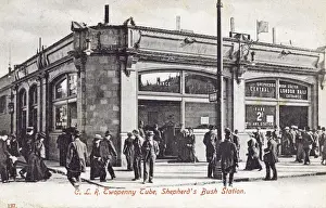 London Underground History Prints: Central London Railway Twopenny Tube - Shepherds Bush