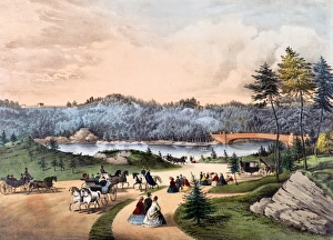 <b class=qtipBold><figcaption>Central Park, the Lake, New York</figcaption></b><br>Central Park, the Lake, New York Date: 1862<br><em>© Mary Evans / Museum of the City of New York</em> Central Park, the Lake, New York