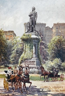 <b class=qtipBold><figcaption>Central Park, New York</figcaption></b><br>Daniel Webster Monument, Central Park, New York City, America<br><em>© Mary Evans/Pharcide</em> Central Park, New York