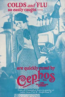 Commuter Gallery: Cephos cold and flu powder advertisement