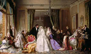 <b class=qtipBold><figcaption>Changing Homes</figcaption></b><br>Painting, oil on canvas, 'Changing Homes', by George Elgar Hicks, signed and dated 1862, in a gilded picture frame. Date: 1862<br><em>© The Geffrye Museum of the Home / Mary Evans Picture Library</em> Changing Homes