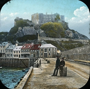 The Channel Islands - Castle from Gorey pier The Channel Islands - Castle from Gorey pier