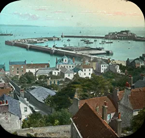 The Channel Islands - Guernsey Harbour The Channel Islands - Guernsey Harbour