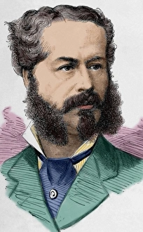 Charles Auguste Heriot (1825-1879). French businessman. Engr Charles Auguste Heriot (1825-1879). French businessman. Engr