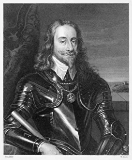 <b class=qtipBold><figcaption>Charles I Holl</figcaption></b><br>CHARLES I OF ENGLAND The King in full armour<br><em>© Mary Evans Picture Library</em> Charles I Holl