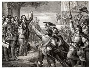Raise Gallery: Charles I raises his standard at Nottingham, 1642
