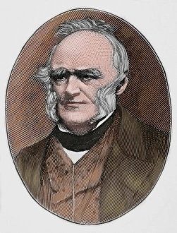 Charles Lyell (1797-1875). Engraving. Colored Charles Lyell (1797-1875). Engraving. Colored