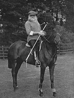 Charles Stanhope, 8th Earl of Harrington on polo pony Charles Stanhope, 8th Earl of Harrington on polo pony