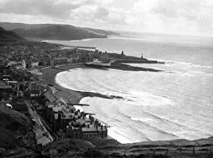 Cardiganshire Gallery: The charming bay at Aberystwyth, Cardiganshire, Wales