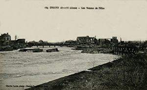 Chauny, Aisne, France - River Oise Chauny, Aisne, France - River Oise