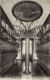 Cherbourg, France - The Arsenal - Palm Tree made of daggers Cherbourg, France - The Arsenal - Palm Tree made of daggers