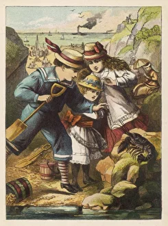 <b class=qtipBold><figcaption>Children Find a Lobster</figcaption></b><br>Children playing in a rockpool discover a lobster<br><em>© Mary Evans Picture Library</em> Children Find a Lobster