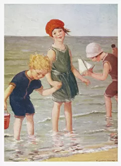 Bucket Gallery: Children / Paddling 1922