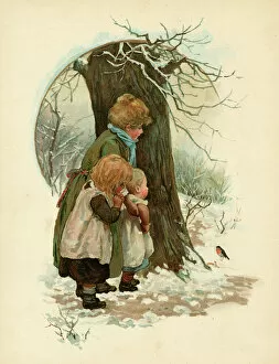 Robins Gallery: Children / Robin in Snow