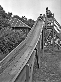 Children on a slide at Bexhill Children on a slide at Bexhill