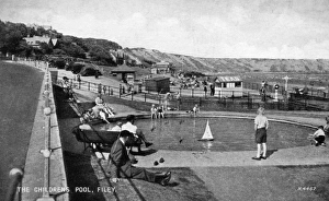 Childrens boating pool, Filey, North Yorkshire Childrens boating pool, Filey, North Yorkshire