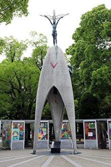 Childrens Peace Monument in the Hiroshima Peace Park Childrens Peace Monument in the Hiroshima Peace Park
