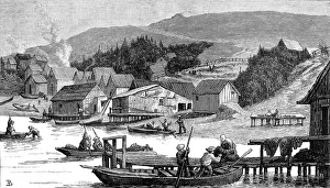 A Chinese Fishing village in California, 1884 A Chinese Fishing village in California, 1884