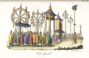 Chinese games and acrobatics performed in Chinese games and acrobatics performed in