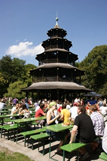 Chinesischer Turm at the Englischer Garten Chinesischer Turm at the Englischer Garten