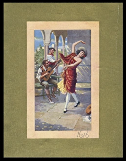 Clapping Gallery: Chocolate box design, Spanish lady dancing