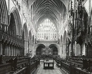 The Choir, Exeter Cathedral, looking east The Choir, Exeter Cathedral, looking east