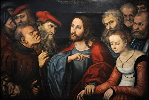 Christ and the Adulteress by Lucas Cranach the Elder Christ and the Adulteress by Lucas Cranach the Elder