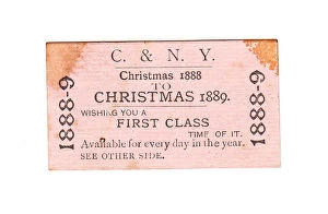 Bubblepunk Gallery: Christmas card in the form of a railway ticket