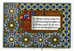 Christmas card with geometrical designs Christmas card with geometrical designs