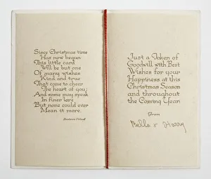 Christmas card, insert Christmas card, insert