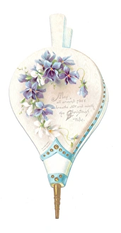 Christmas card in the shape of bellows Christmas card in the shape of bellows