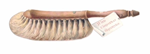 Christmas card in the shape of a brush Christmas card in the shape of a brush
