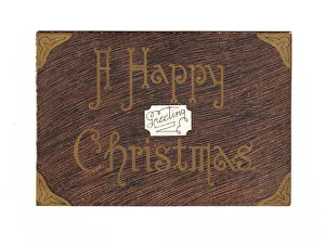 Christmas card in the shape of a portable writing case Christmas card in the shape of a portable writing case