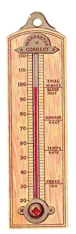 Christmas card in the shape of a thermometer Christmas card in the shape of a thermometer