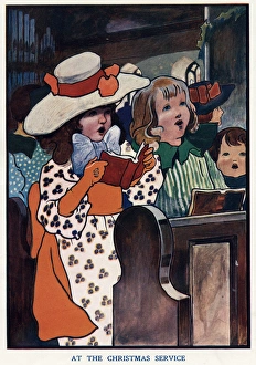 At the Christmas service by Charles Robinson At the Christmas service by Charles Robinson
