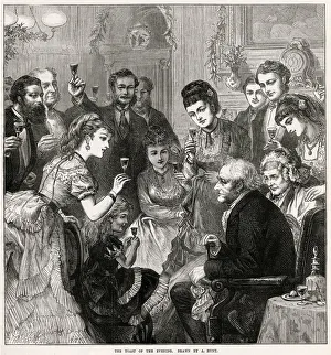 Christmas toast for the evening 1872 Christmas toast for the evening 1872