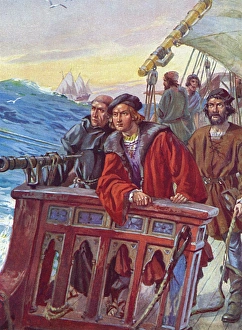 Christopher Columbus nears the New World Christopher Columbus nears the New World