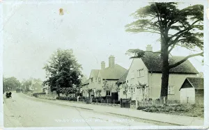 Church Hill, Loughton, London, Woodord, Epping Forest, London, England. Date: 1909 Church Hill, Loughton, London, Woodord, Epping Forest, London, England. Date: 1909