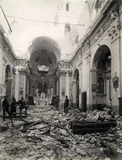 Church interior damage, Bussana Vecchia, Italy 1887 Church interior damage, Bussana Vecchia, Italy 1887
