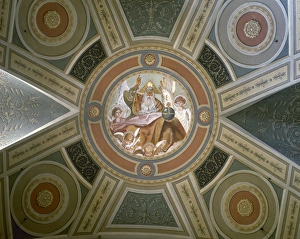 Church of Saint Vincent of Sarria. Frescoes Church of Saint Vincent of Sarria. Frescoes