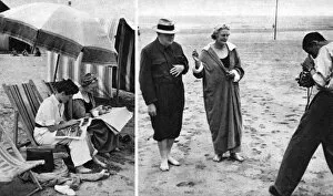 Paparazzi Gallery: The Churchill family relax on holiday at Hendaye, 1945