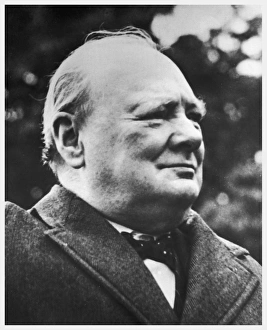 <b class=qtipBold><figcaption>Churchill/Profile</figcaption></b><br>WINSTON CHURCHILL British Prime Minister in later life<br><em>© Mary Evans Picture Library 2015 - https://copyrighthub.org/s0/hub1/creation/maryevans/MaryEvansPictureID/10086137</em> Churchill/Profile